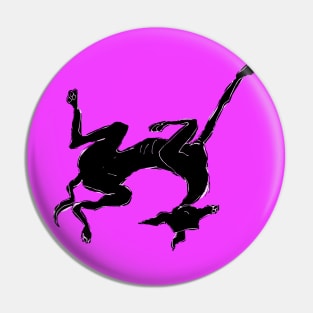 sleeping greyhound Pin