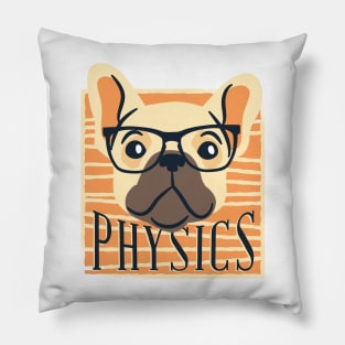 Pug Physics Funny Science Dog Shirt Pillow