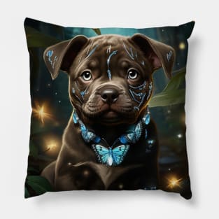 Cute Pit Bull Puppy Pillow