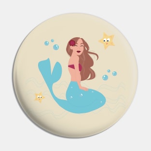 This mermaid is having fun! Pin