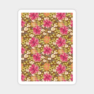 Flowers tropical animalier Magnet