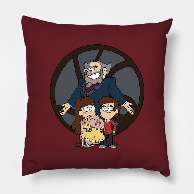 A Gravity of Unfortunate Falls Pillow by LiBiArt