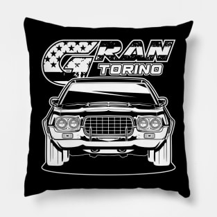 Gran Torino (White Print) Pillow