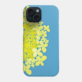 Floral pattern of small yellow flowers Phone Case