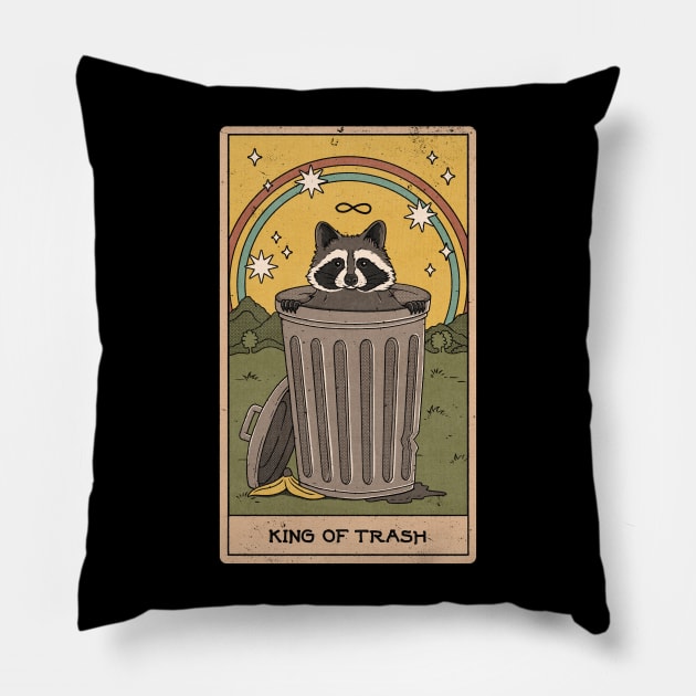 King of Trash - Double Sided Pillow by thiagocorrea