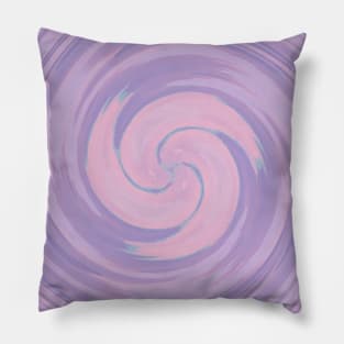 Swirl Pastel Colors Purple Pink Pillow