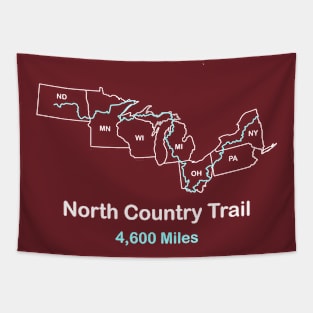 North Country Trail, National Scenic Trail Route Map Tapestry