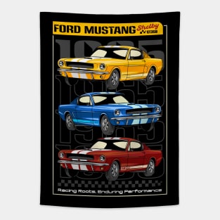 Retro V8 Shelby Car Tapestry