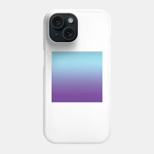 Aqua blue and purple color gradient. Phone Case