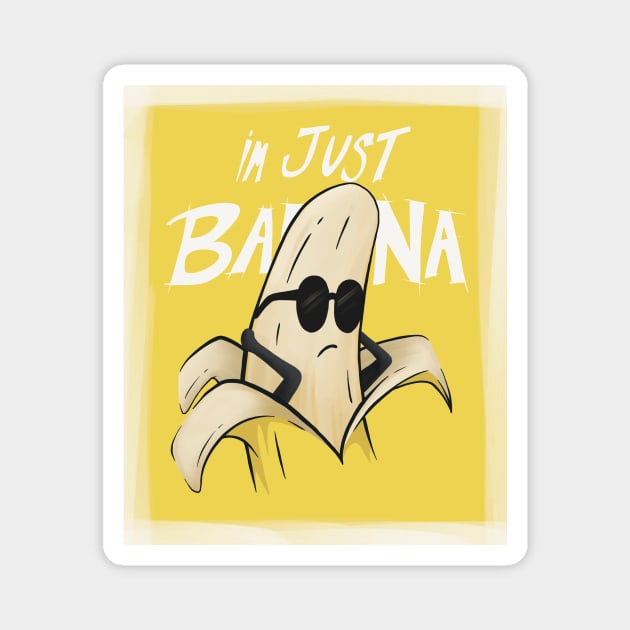 Just banana Magnet by witart.id