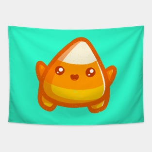 Super Cute Candy Corn - Kawaii Candy Corn Tapestry