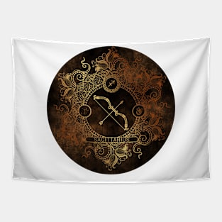 Zodiac - Copper - Sagittarius Tapestry