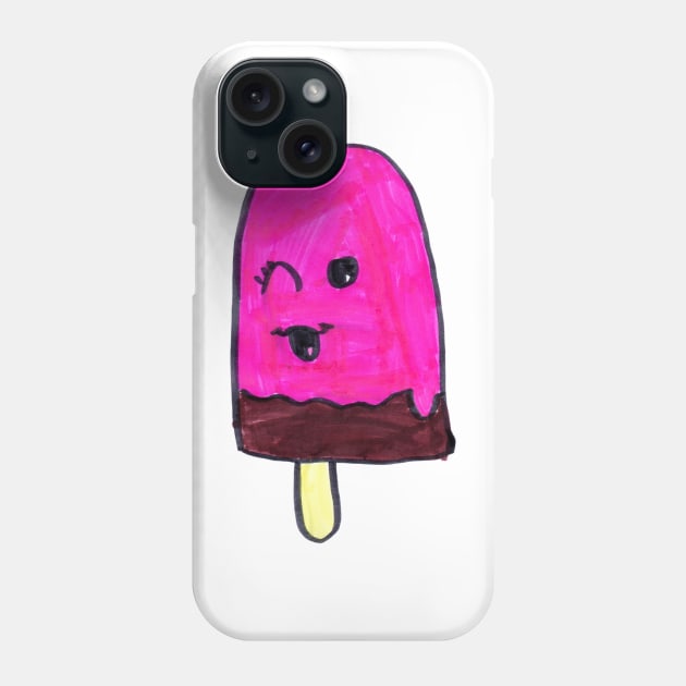 Popsicle | Kids Fashion | Yummy Treat | Kid's Drawing | Popsicle Smiley Face | Fun Phone Case by TheWillbreyShop