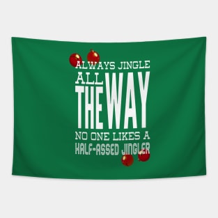 Christmas Funny Jingle Advice Tapestry