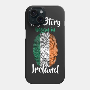 Ireland Flag Fingerprint My Story DNA Irish Phone Case