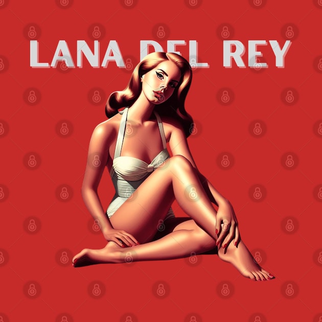 Lana Del Rey - Born To Die Pinup by Tiger Mountain Design Co.