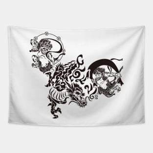 Fujin & Raijin & Dragon Tapestry