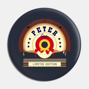 Peter name Style Text design Pin