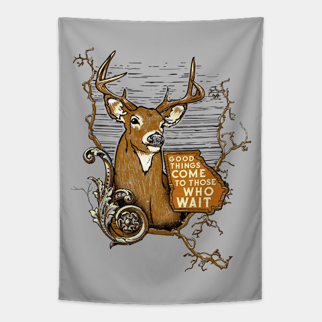 Georgia Deer Hunting Tapestry by MerchFrontier