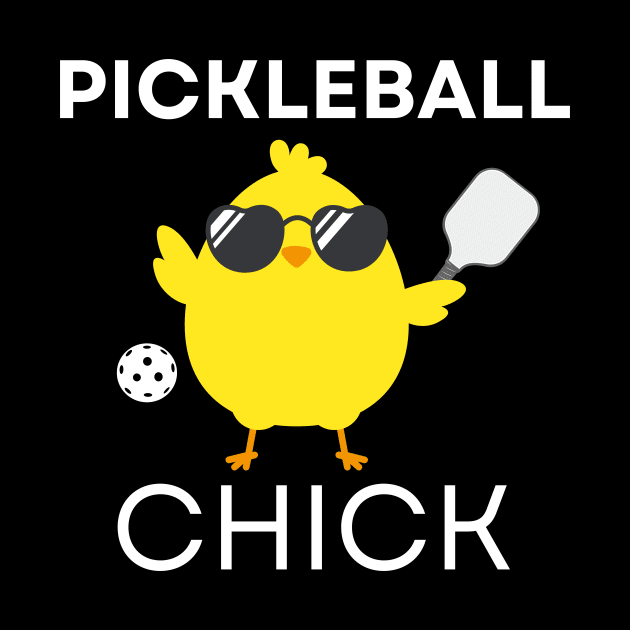 Pickleball Chick Funny Pickle Ball Gift for Women by Haperus Apparel