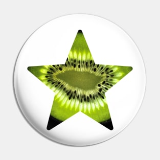 Kiwi Fruit Star Pin