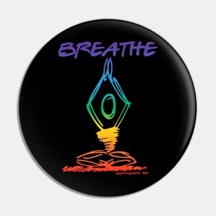 Breathe Yoga Pose Pin