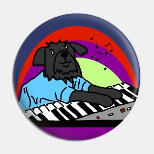 Funny Dog Makes Music with Piano Keyboards Pin