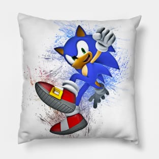 Sonic Pen Sketch Pillow