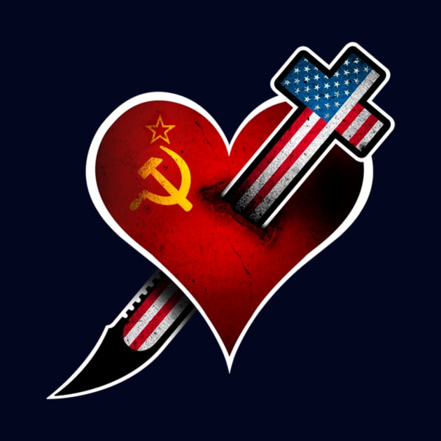 Soviet Heart & US Dagger Cross by asylazhov