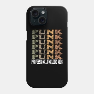 Professional Uncle No Kids Cool Typography Vintage Phone Case