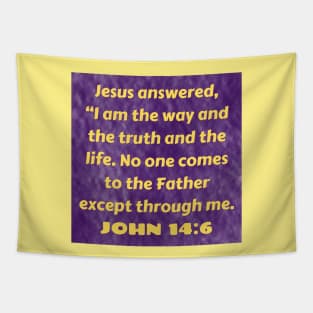 Bible Verse John 14:6 Tapestry