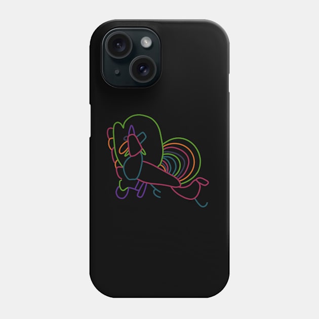 Rainbow unicorn Phone Case by littlebigbit