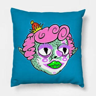 Beautiful Reptilian Clown Pillow