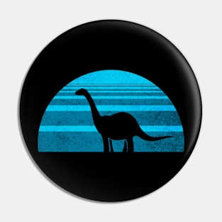 Dino Sunset (cyan) Pin