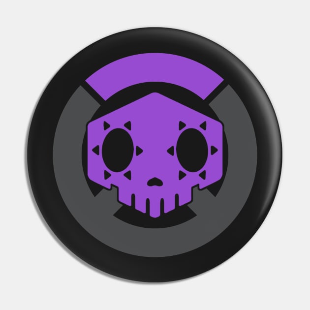 Sombra Overwatch Logo Pin by MotherBoredom