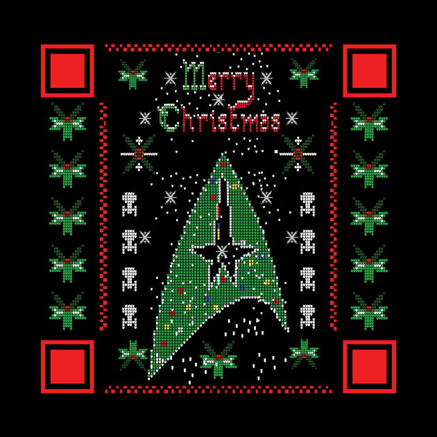 MERRY STARFLEET QR CODE by KARMADESIGNER T-SHIRT SHOP