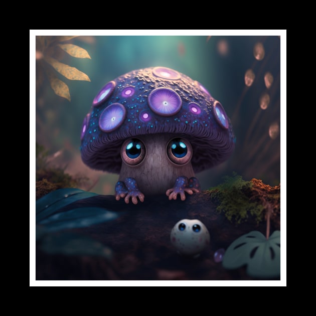 Mighty Mushroom and baby fwend by myepicass