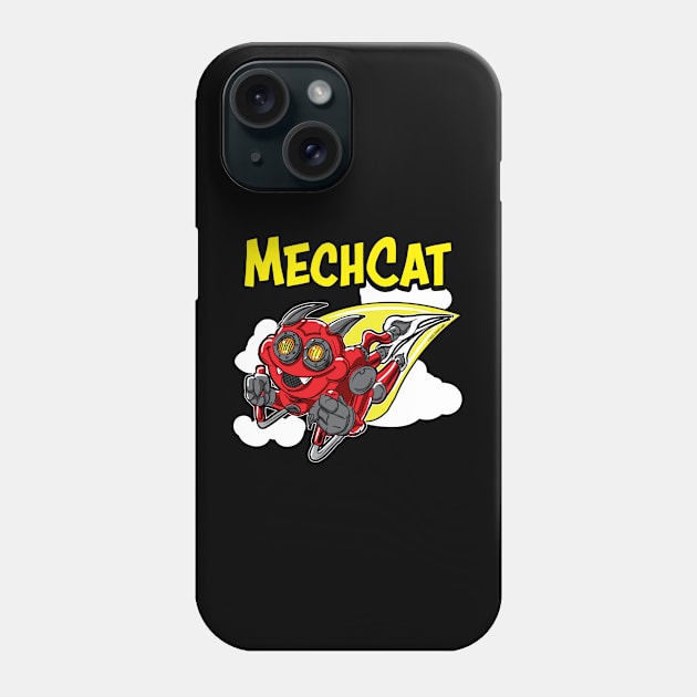 Mech Cat Phone Case by eShirtLabs