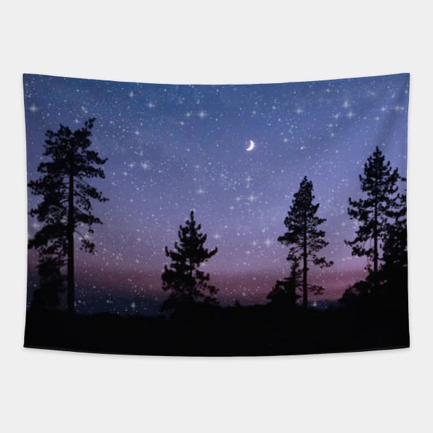 Twighlight Forest Tapestry by Astrablink7