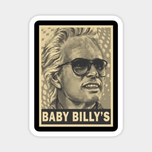 brown cream Baby Billys - misbehavin retro art (exlusive) Magnet