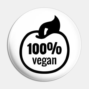 Go Vegan Pin