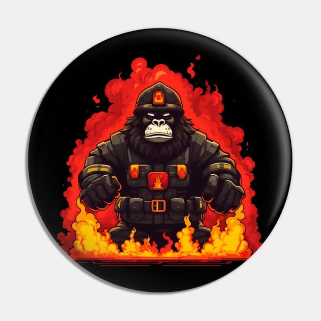 colorful firefighter gorilla Pin by javierparra