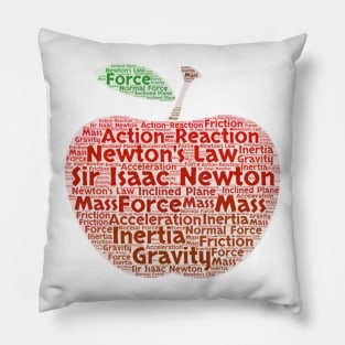 Physics Gift Apple Newton Pillow