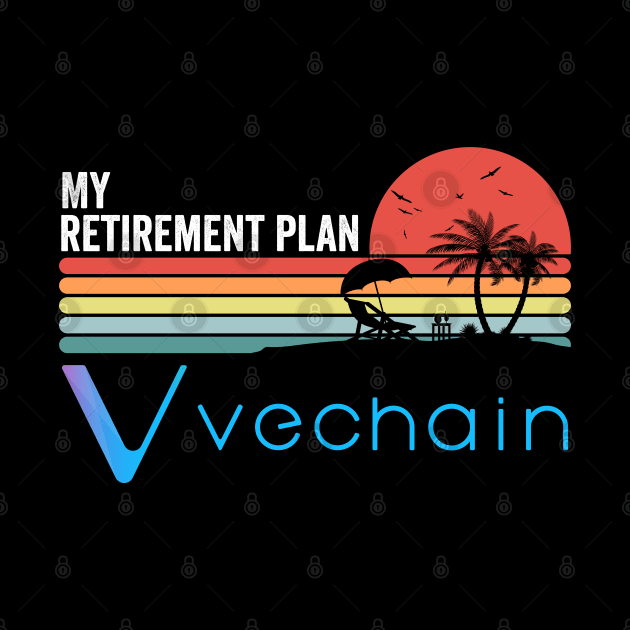 Vintage Vechain VET Coin My Retirement Plan Crypto Token Cryptocurrency Wallet Birthday Gift For Men Women by Thingking About