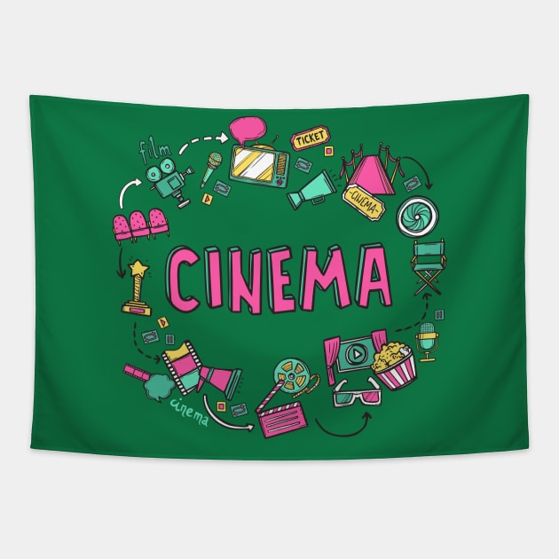 Cinema Tapestry by Mako Design 