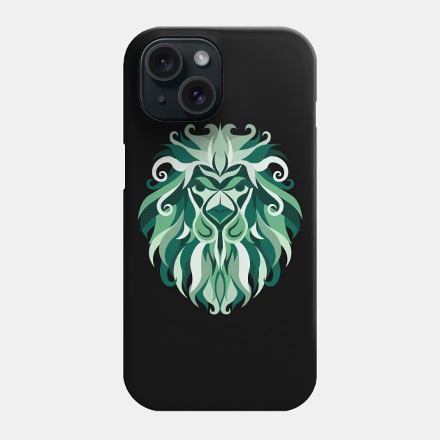 Leo Zodiac Sign - Green Phone Case by TeeeeeeTime