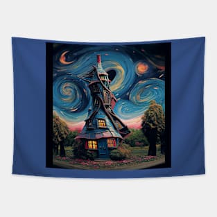 Starry Night Over The Burrow Tapestry