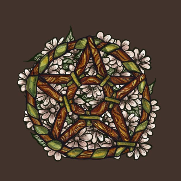 Green Witch Pentagram by bubbsnugg