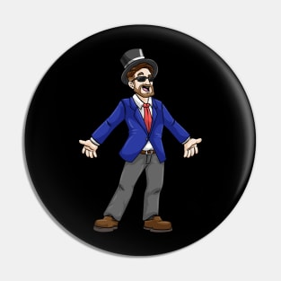 Cool groom with jacket - bachelor party Pin