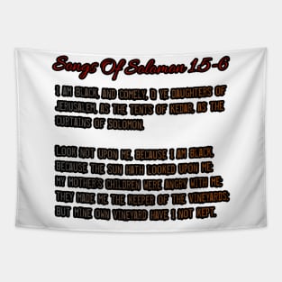 Songs Of solomoney 1:5-6 Tapestry